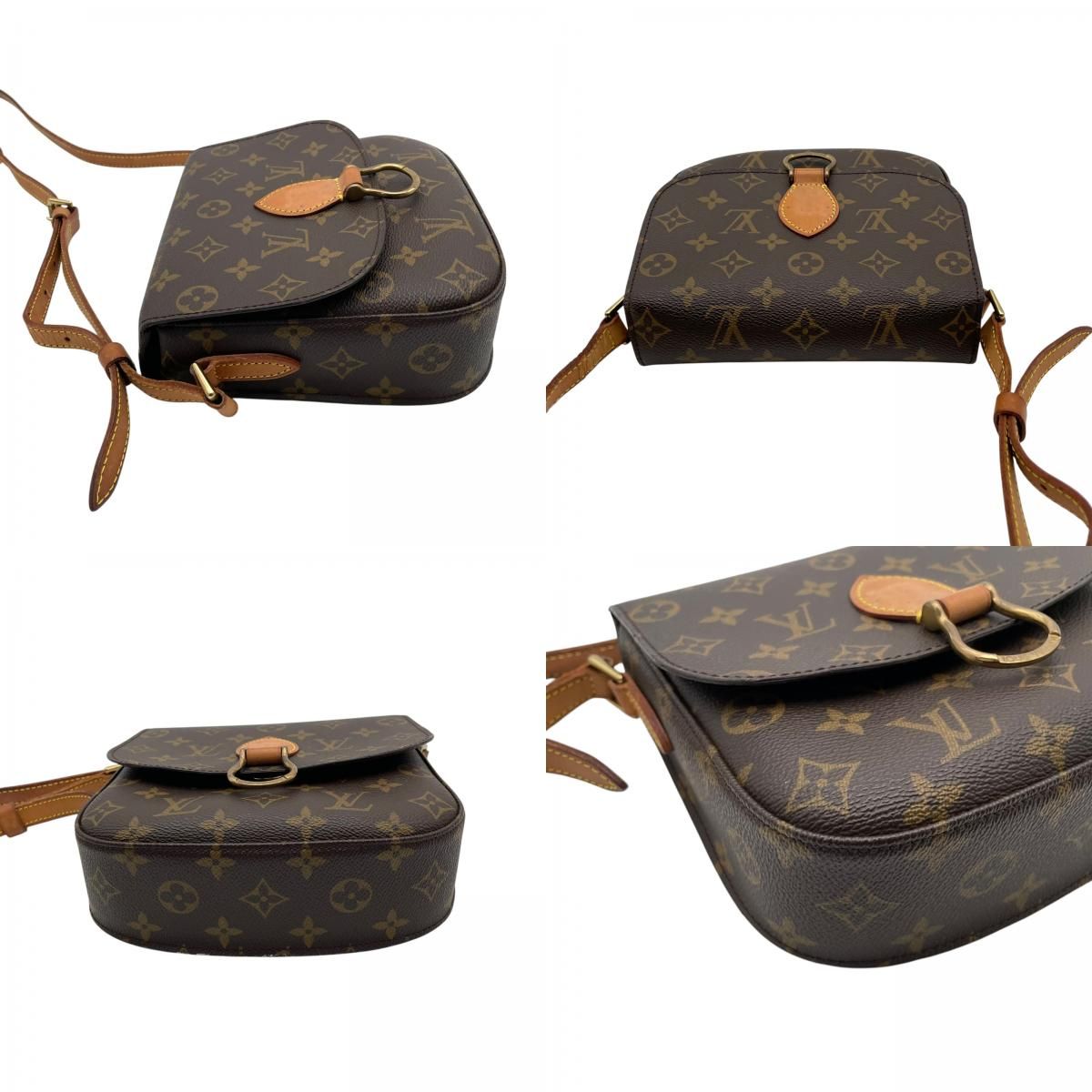 Louis Vuitton Saint Cloud PM Monogram Shoulder Bag Crossbody Pochette Flap — view 7
