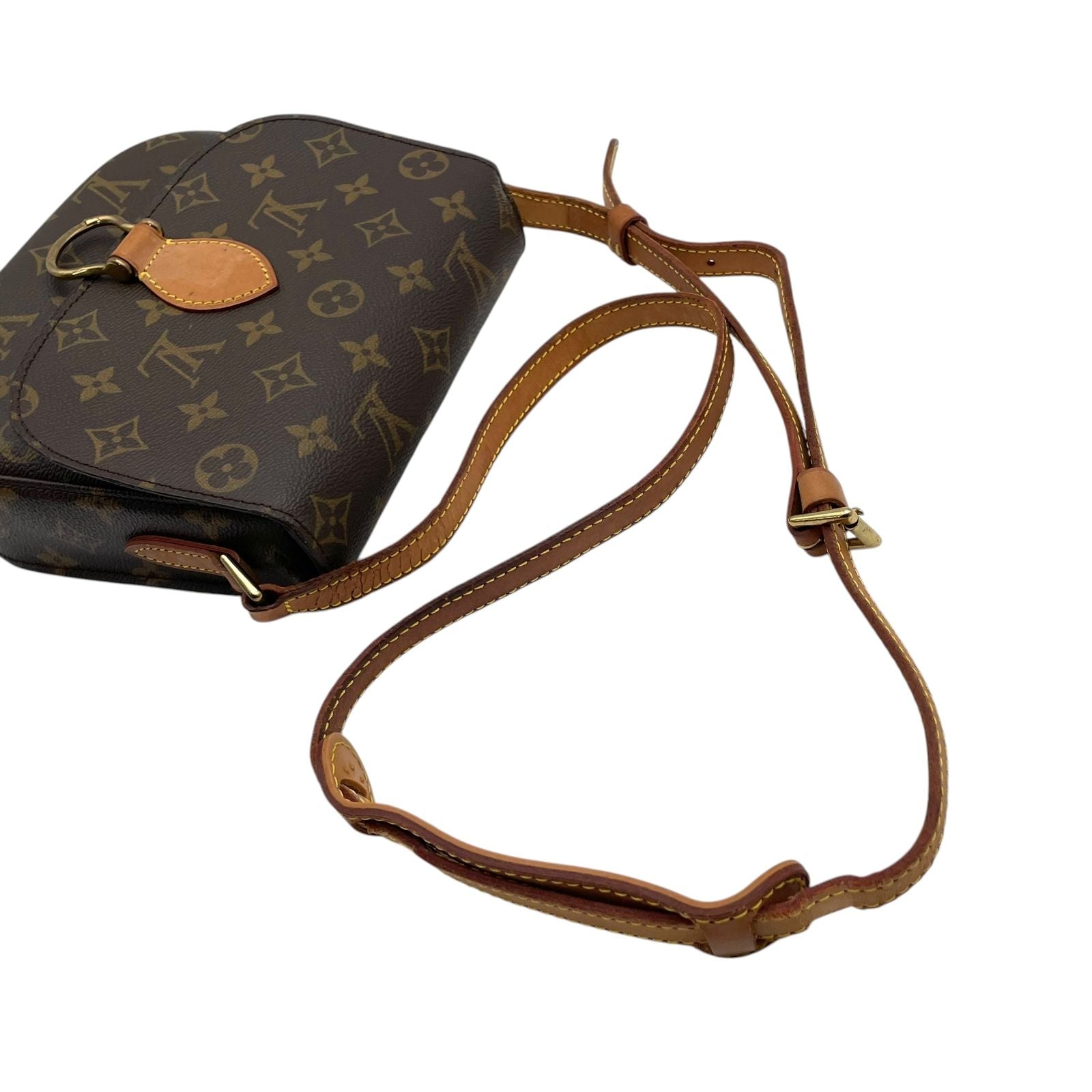Louis Vuitton Saint Cloud PM Monogram Shoulder Bag Crossbody Pochette Flap — view 5