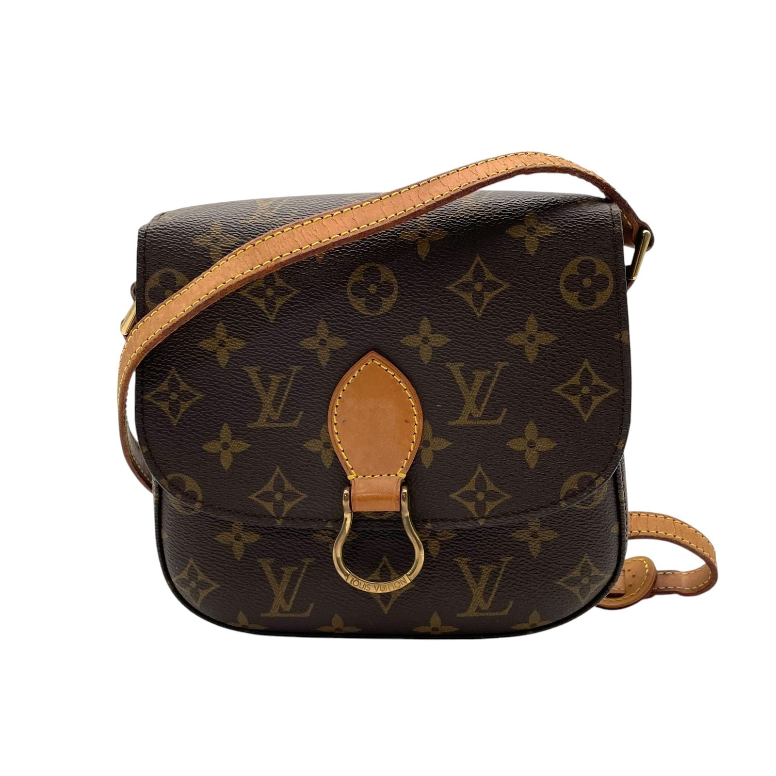 Louis Vuitton Saint Cloud PM Monogram Shoulder Bag Crossbody Pochette Flap — view 2