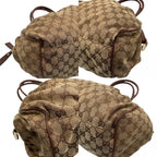 Gucci Sukey GG Canvas Leather 2-Way Tote Shoulder Bag Crossbody Brown Gold — view 7