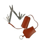 Hermes Bag Charm Key Fetu Brown SS Box Calf Clochette Key Ring Scissors Knife — view 7