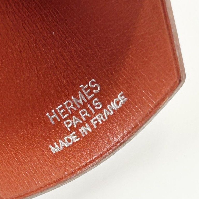 Hermes Bag Charm Key Fetu Brown SS Box Calf Clochette Key Ring Scissors Knife — view 6