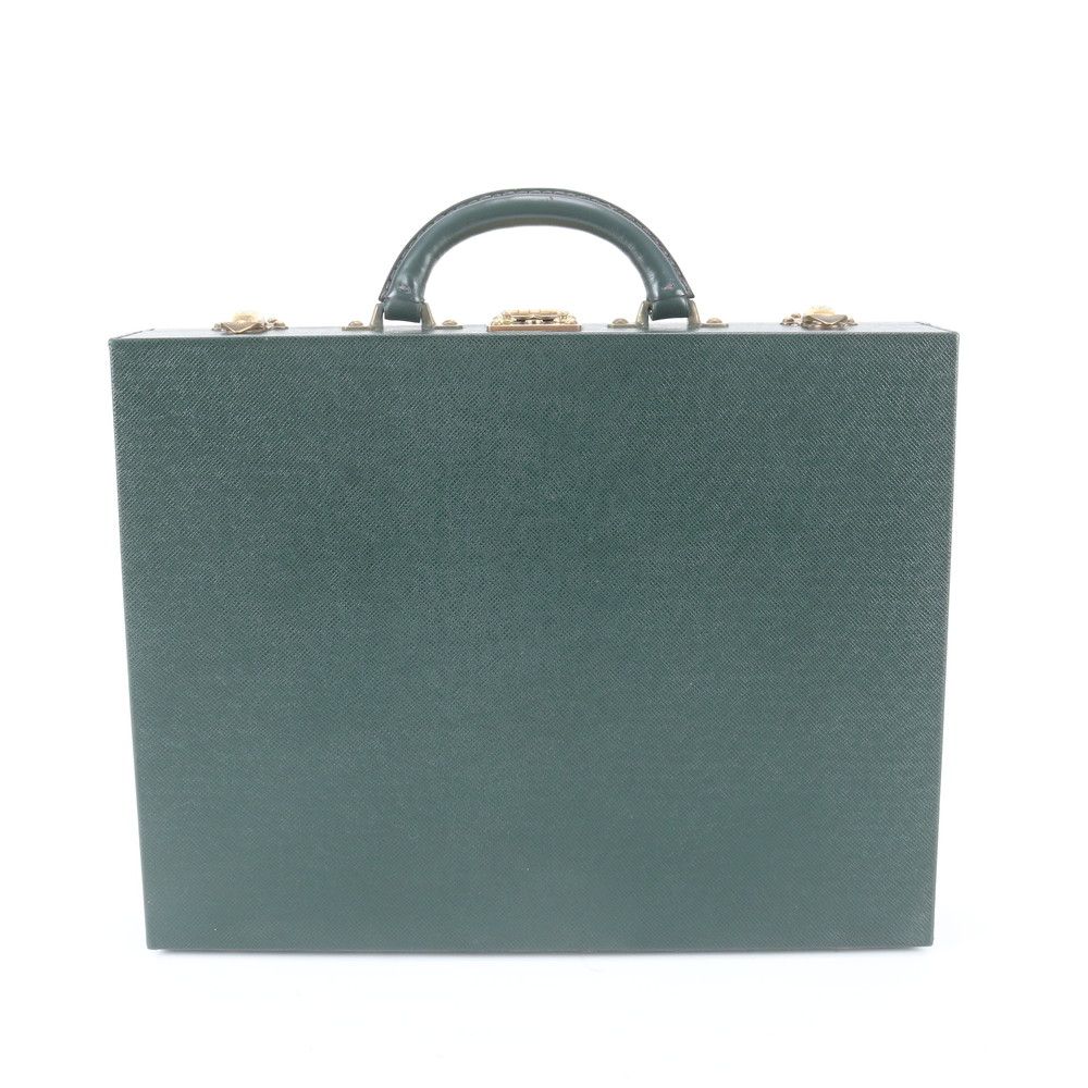 Louis Vuitton Taiga Diplomat Leather Attache Case Hard Document Bag Business — view 3