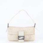 Fendi Zucca Mamma Baguette Bucket Leather Shoulder Bag