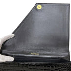Saint Laurent Clutch Handbag Croco Black — view 5