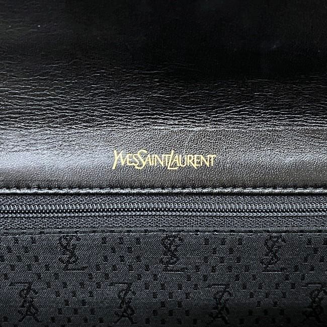Saint Laurent Clutch Handbag Croco Black — view 4