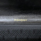 Saint Laurent Clutch Handbag Croco Black — view 4