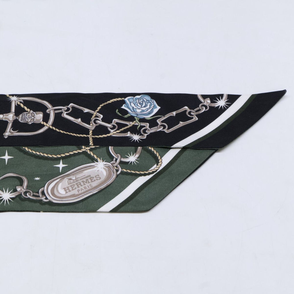 Hermes 07 C'est la Fete Silk Twilly Scarf — view 2