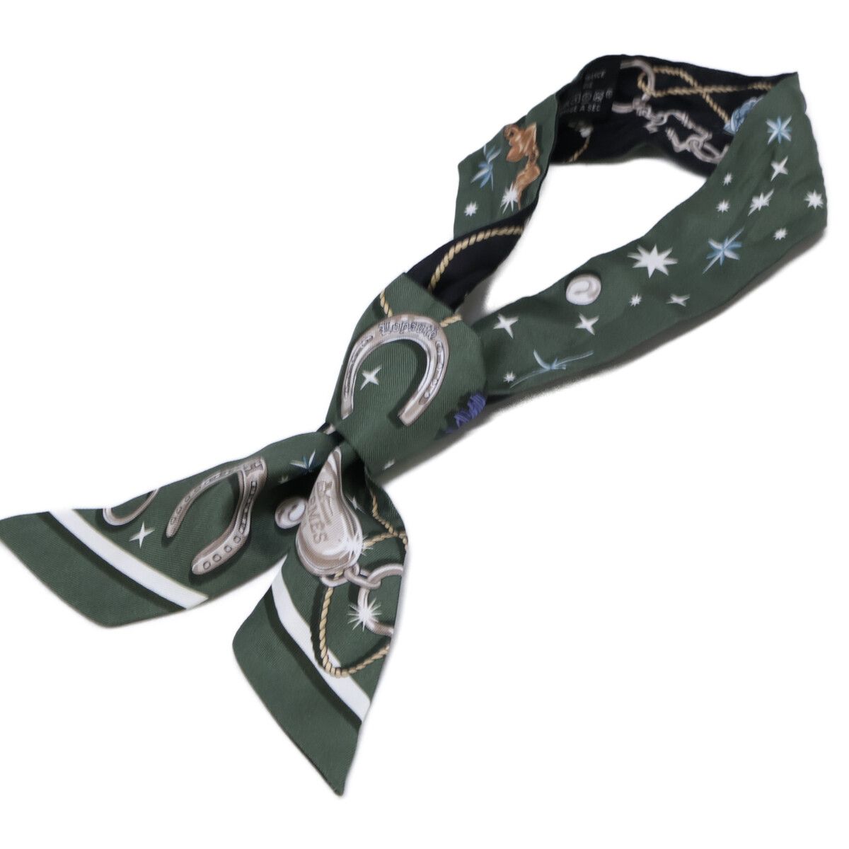 Hermes 07 C'est la Fete Silk Twilly Scarf — view 5