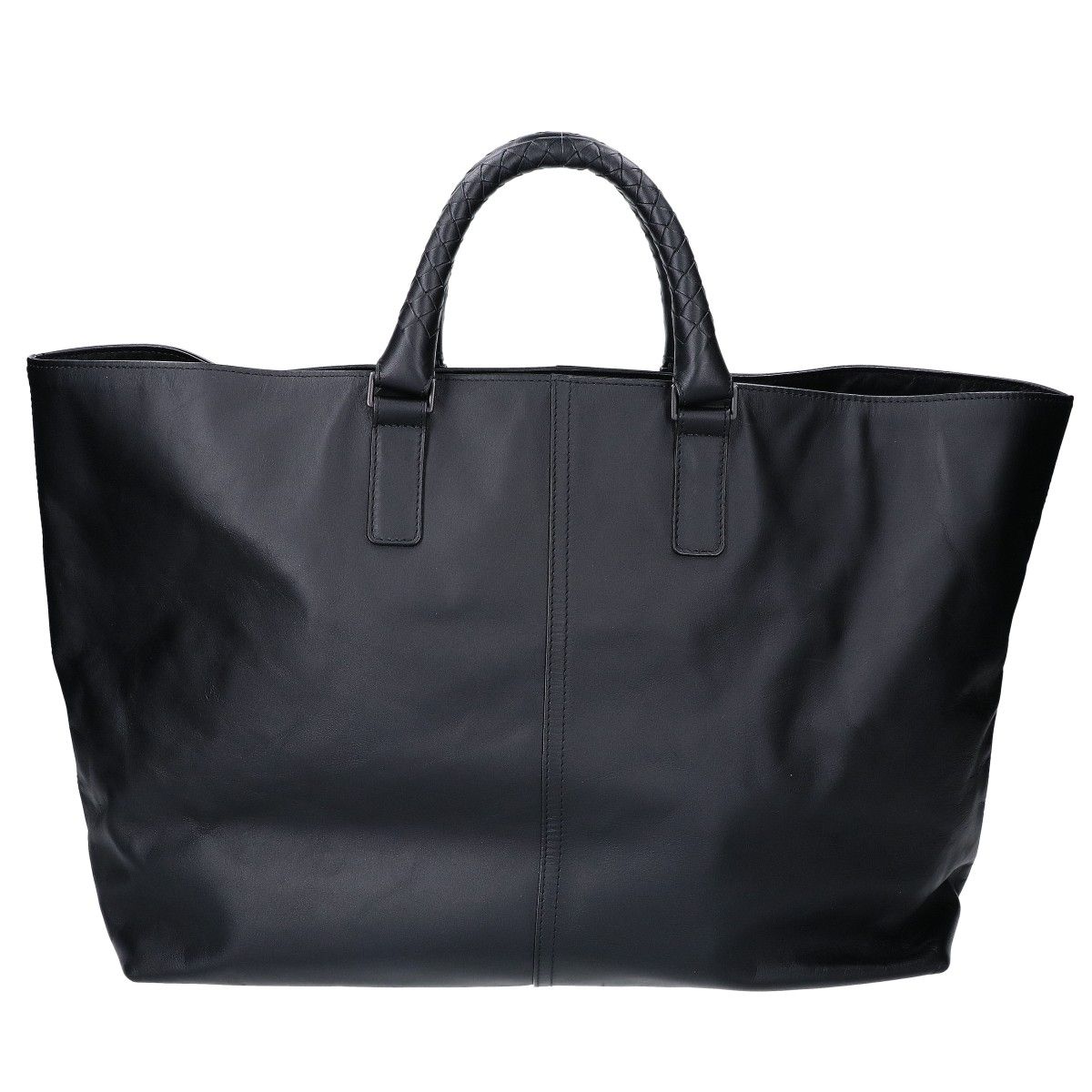 Bottega Veneta Leather Intrecciato Handle Tote Bag