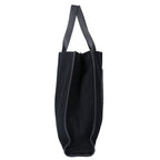 Fendi Rubber Logo Canvas Leather Tote Bag — view 4