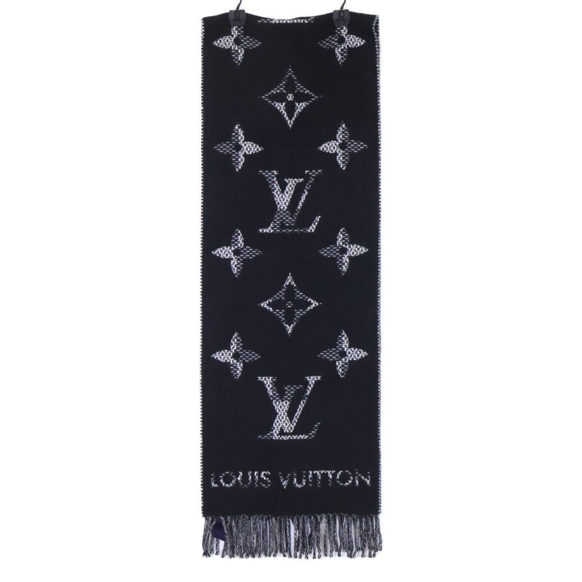 Louis Vuitton Monogram Check Cashmere Damier Reverse Fringe — view 3