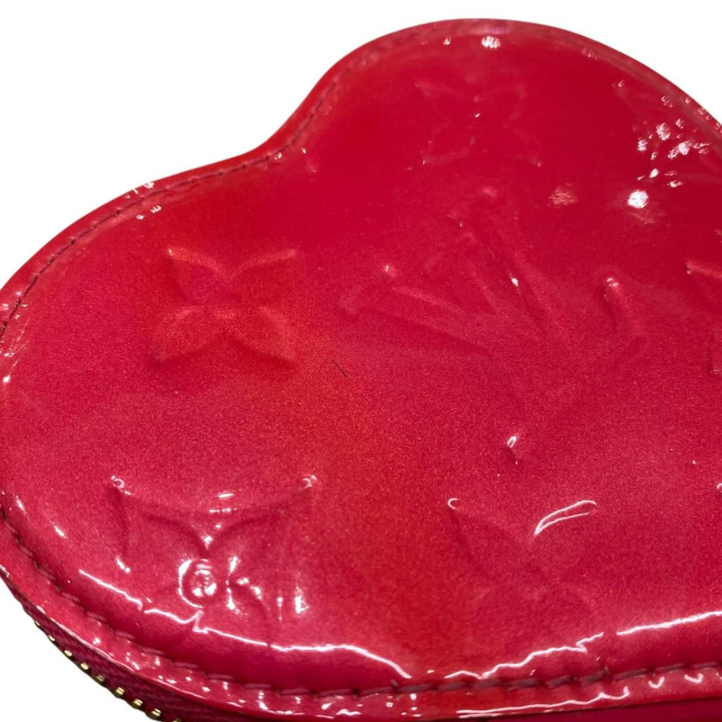 Louis Vuitton Coin Purse Porte Monet Crew Monogram Vernis Pink Rose Pop — view 4