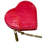 Louis Vuitton Coin Purse Porte Monet Crew Monogram Vernis Pink Rose Pop — view 3
