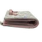 Dior Bifold Wallet Oblique Promenade Dahlia Jacquard Pink — view 3