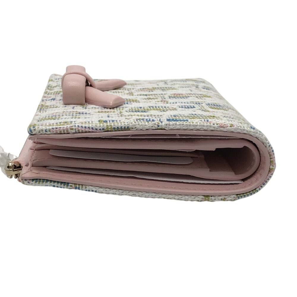 Dior Bifold Wallet Oblique Promenade Dahlia Jacquard Pink — view 3