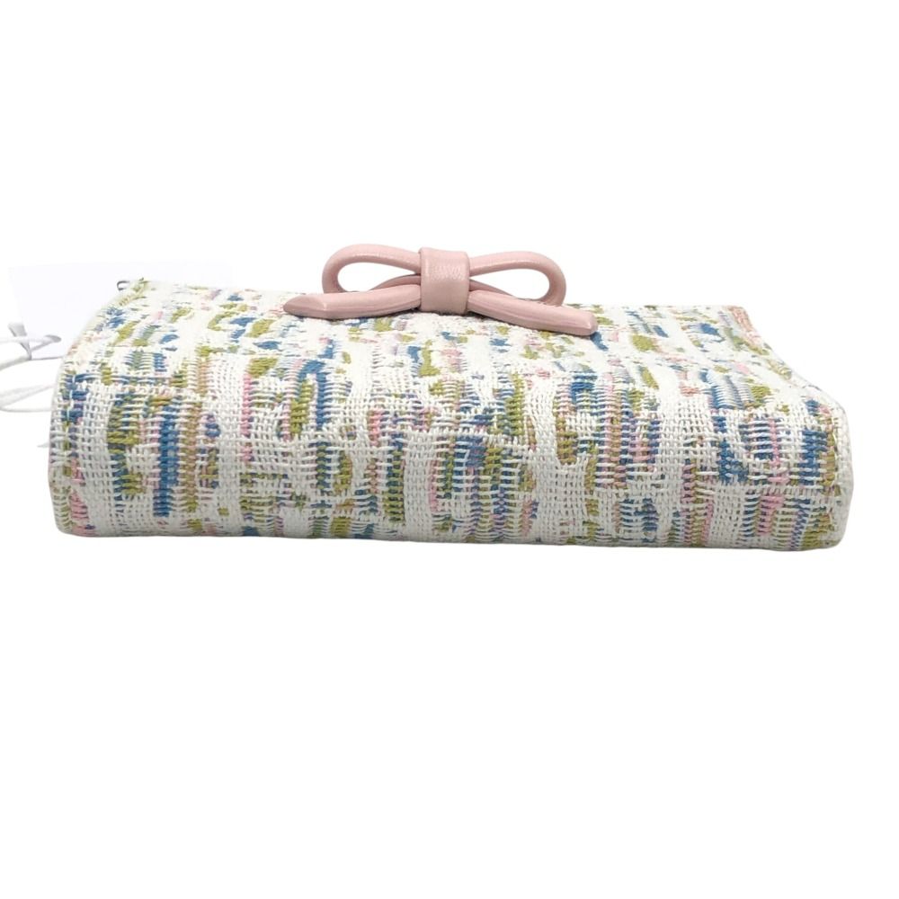Dior Bifold Wallet Oblique Promenade Dahlia Jacquard Pink — view 5