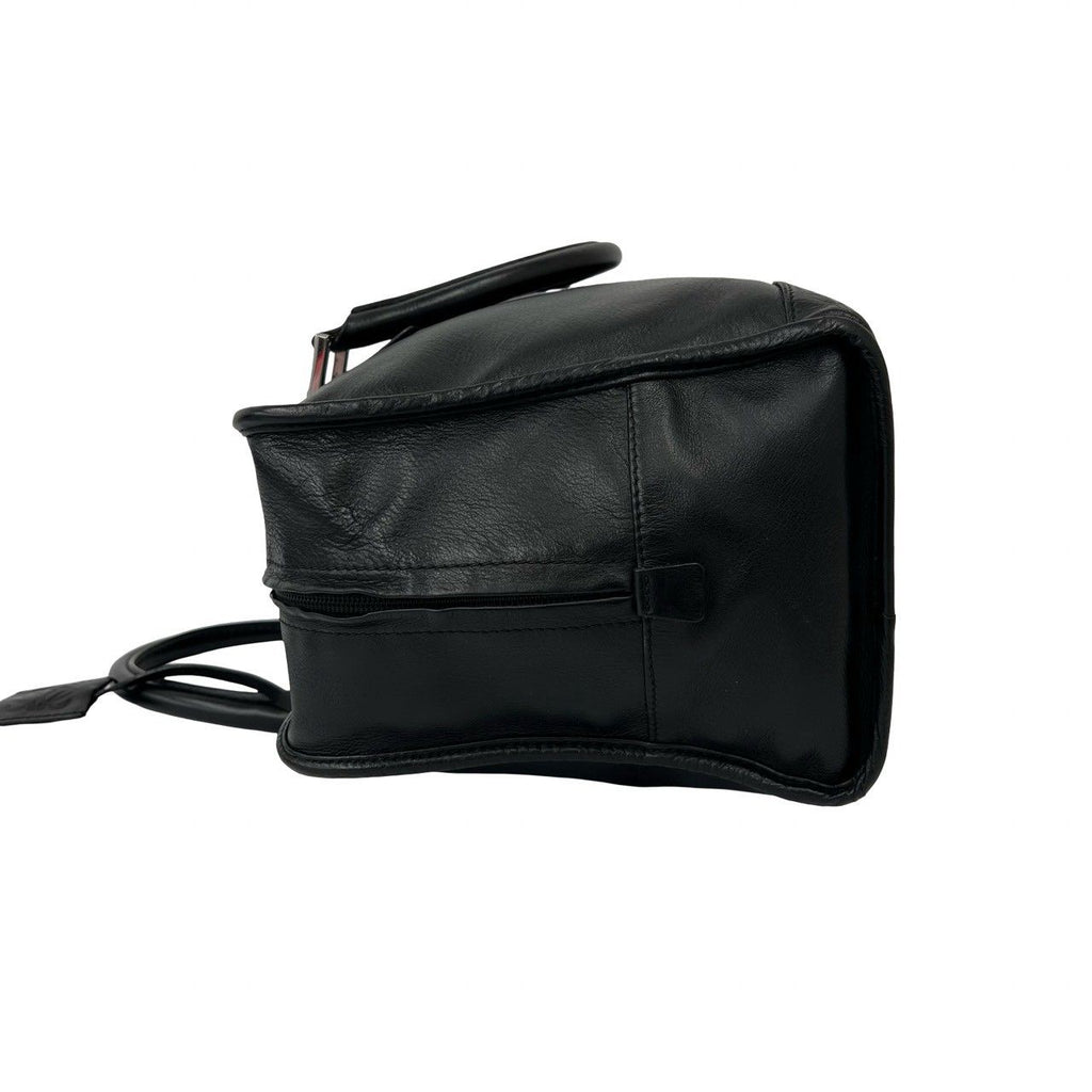 Loewe Amazona 36 Anagram Logo Leather Mini Boston Bag Tote Black — view 5