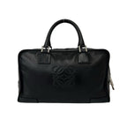 Loewe Amazona 36 Anagram Logo Leather Mini Boston Bag Tote Black — view 3