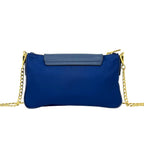Prada Triangle Logo Tessuto Nylon Saffiano Leather Chain Shoulder Bag Pochette — view 3