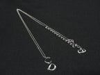 Dior Necklace CD Logo Silver Metal — view 4