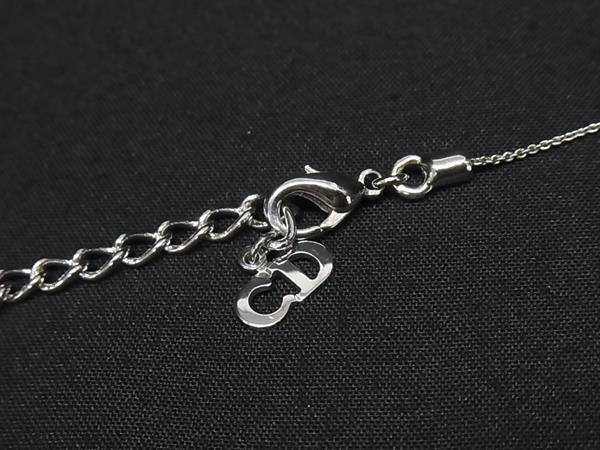 Dior Necklace CD Logo Silver Metal — view 3