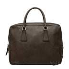 Prada Business Briefcase Brown Saffiano Leather