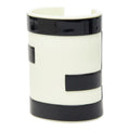 Fendi FF Logo Bracelet Bangle White Ivory Black Plastic