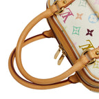 Louis Vuitton Monogram Multicolor Priscilla Handbag Blanc White Leather — view 4