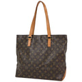 Louis Vuitton Cabas Mezzo Tote Shoulder Bag Monogram Brown