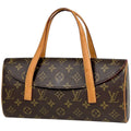Louis Vuitton Sonatine Handbag Monogram Brown