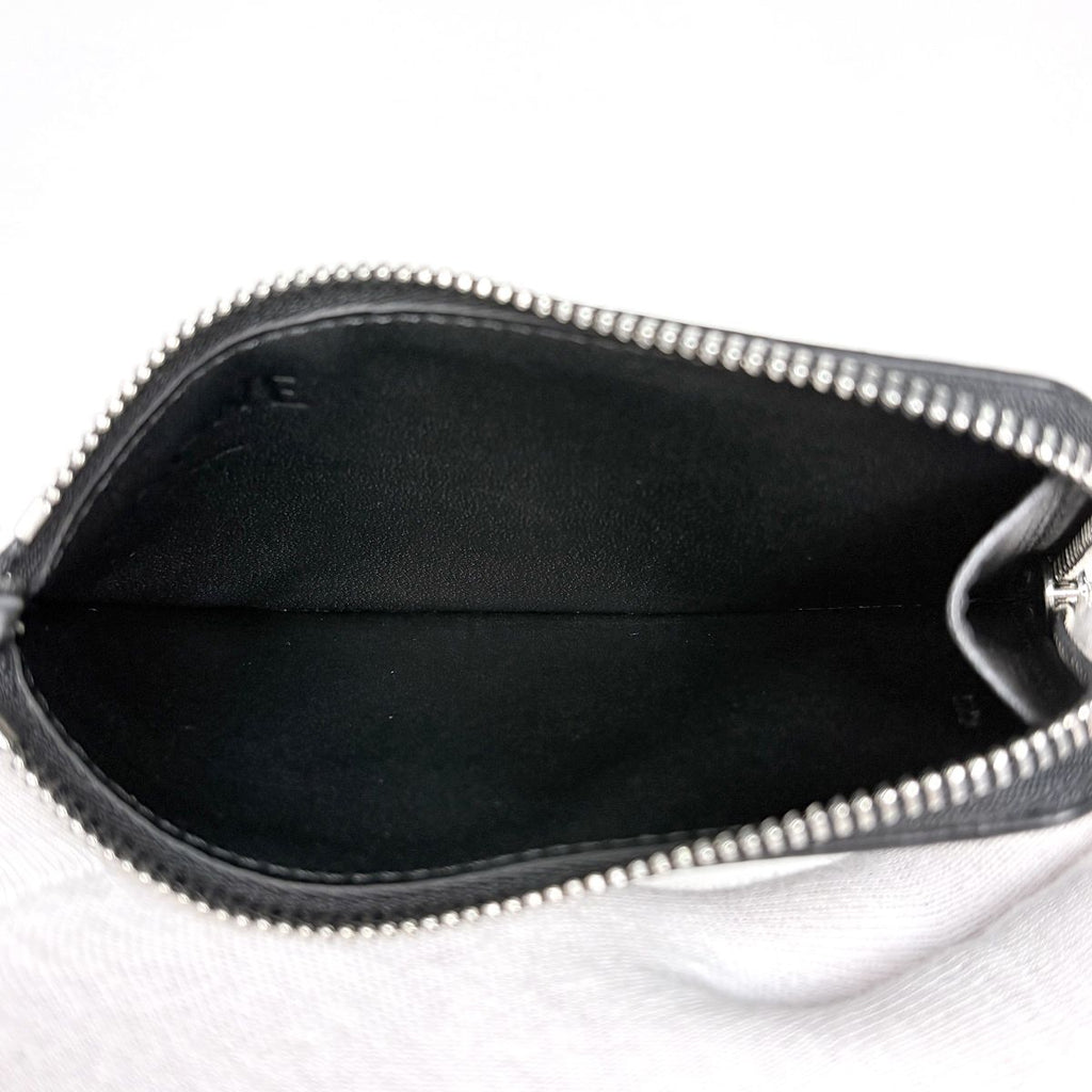 Loewe Card Case Anagram Fragment Case Coin Purse Leather Black — view 5