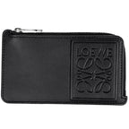 Loewe Card Case Anagram Fragment Case Coin Purse Leather Black