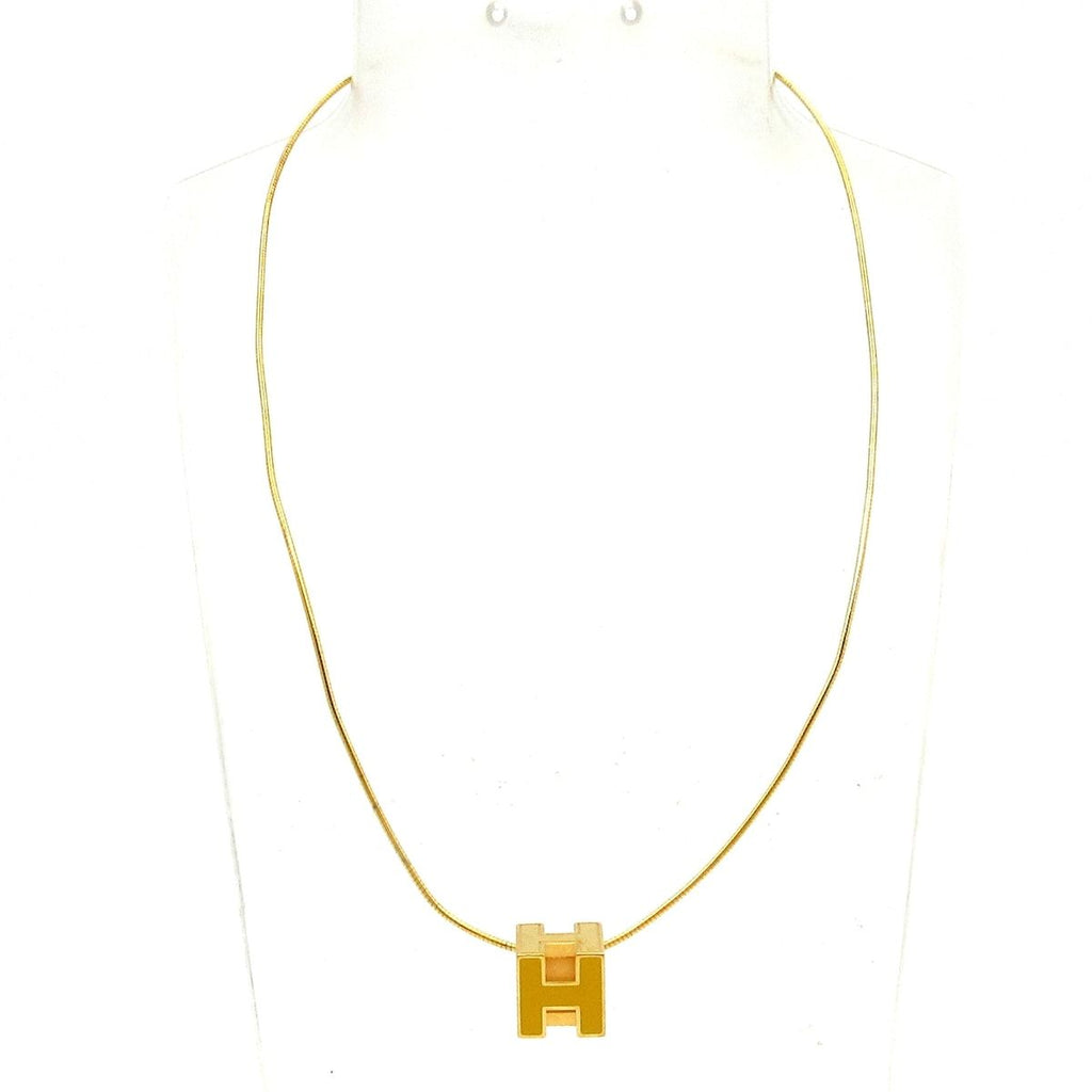 Hermes Necklace Cage d'H Gold Yellow — view 2