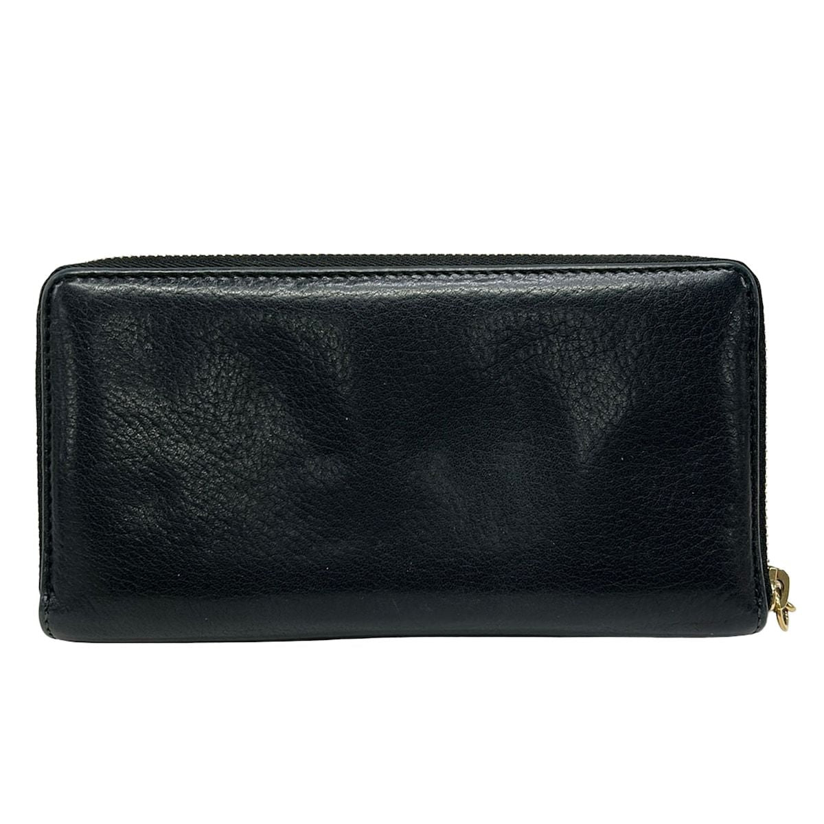 Gucci Wallet Soho Interlocking G Black Zip Around Leather — view 2