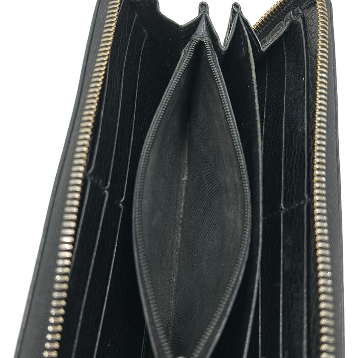 Gucci Wallet Soho Interlocking G Black Zip Around Leather — view 4