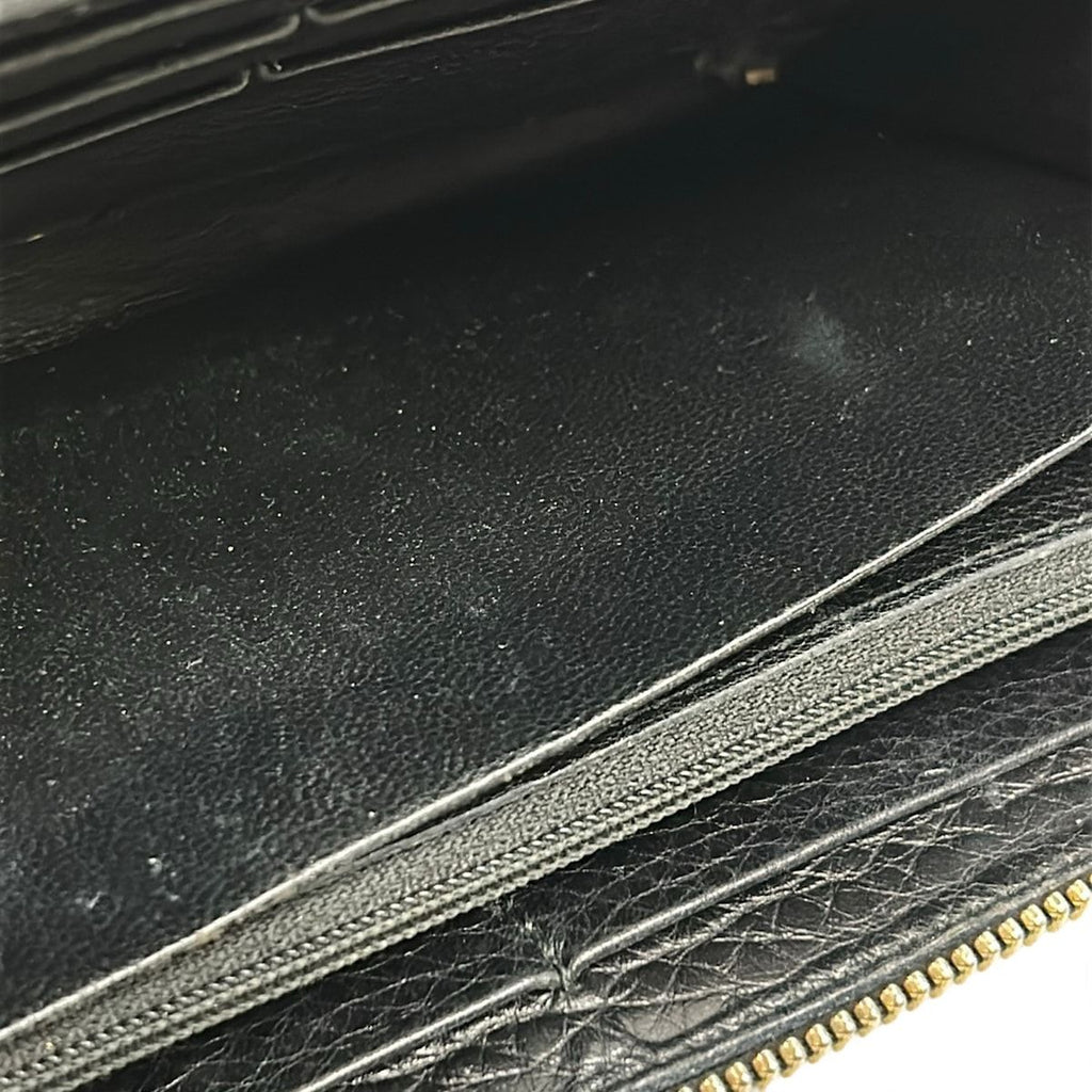 Gucci Wallet Soho Interlocking G Black Zip Around Leather — view 6