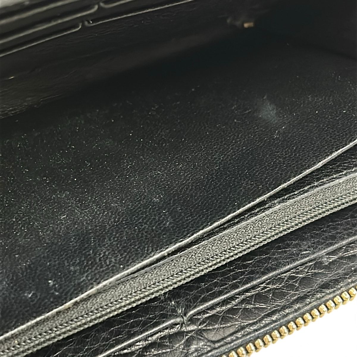 Gucci Wallet Soho Interlocking G Black Zip Around Leather — view 6