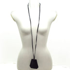 Hermes Necklace Clochette Leather Black — view 2