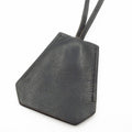 Hermes Necklace Clochette Leather Black
