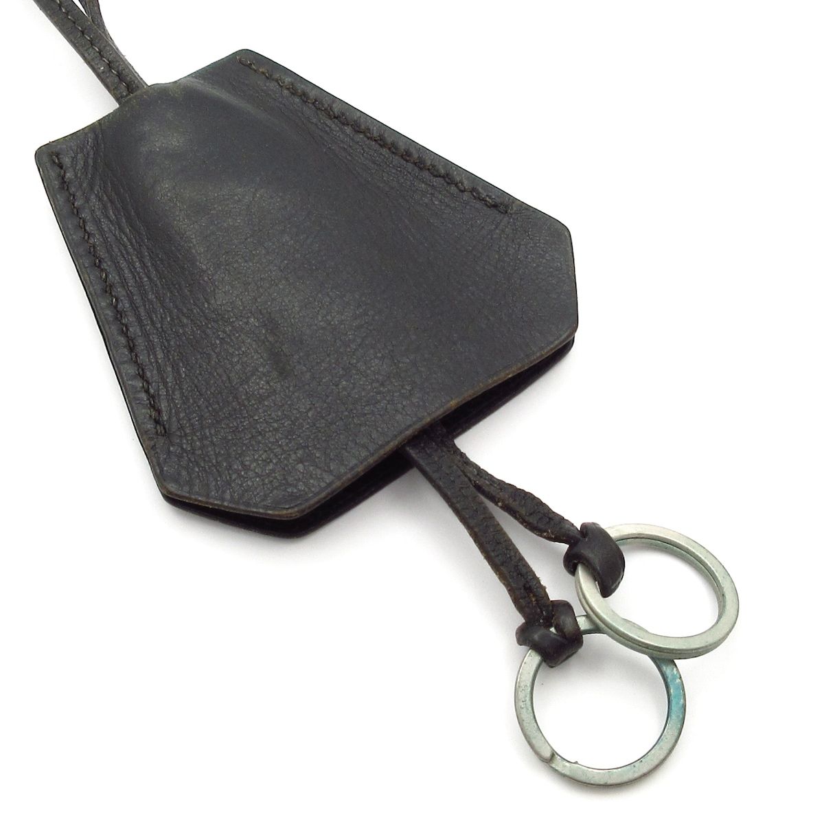Hermes Necklace Clochette Leather Black — view 5