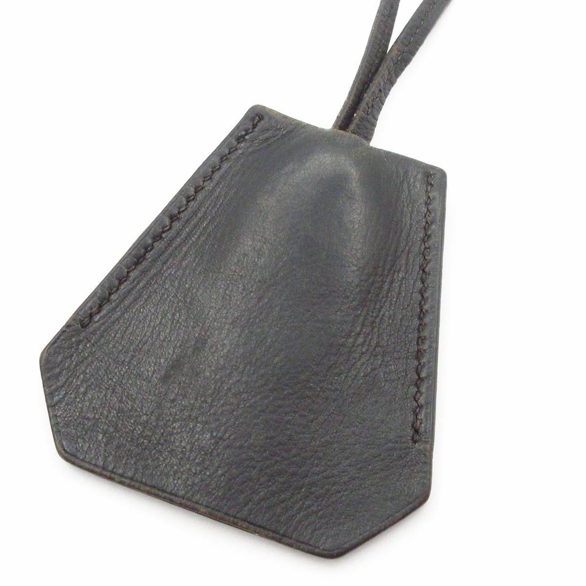 Hermes Necklace Clochette Leather Black — view 3