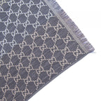 Gucci Shawl Scarf Gray — view 2
