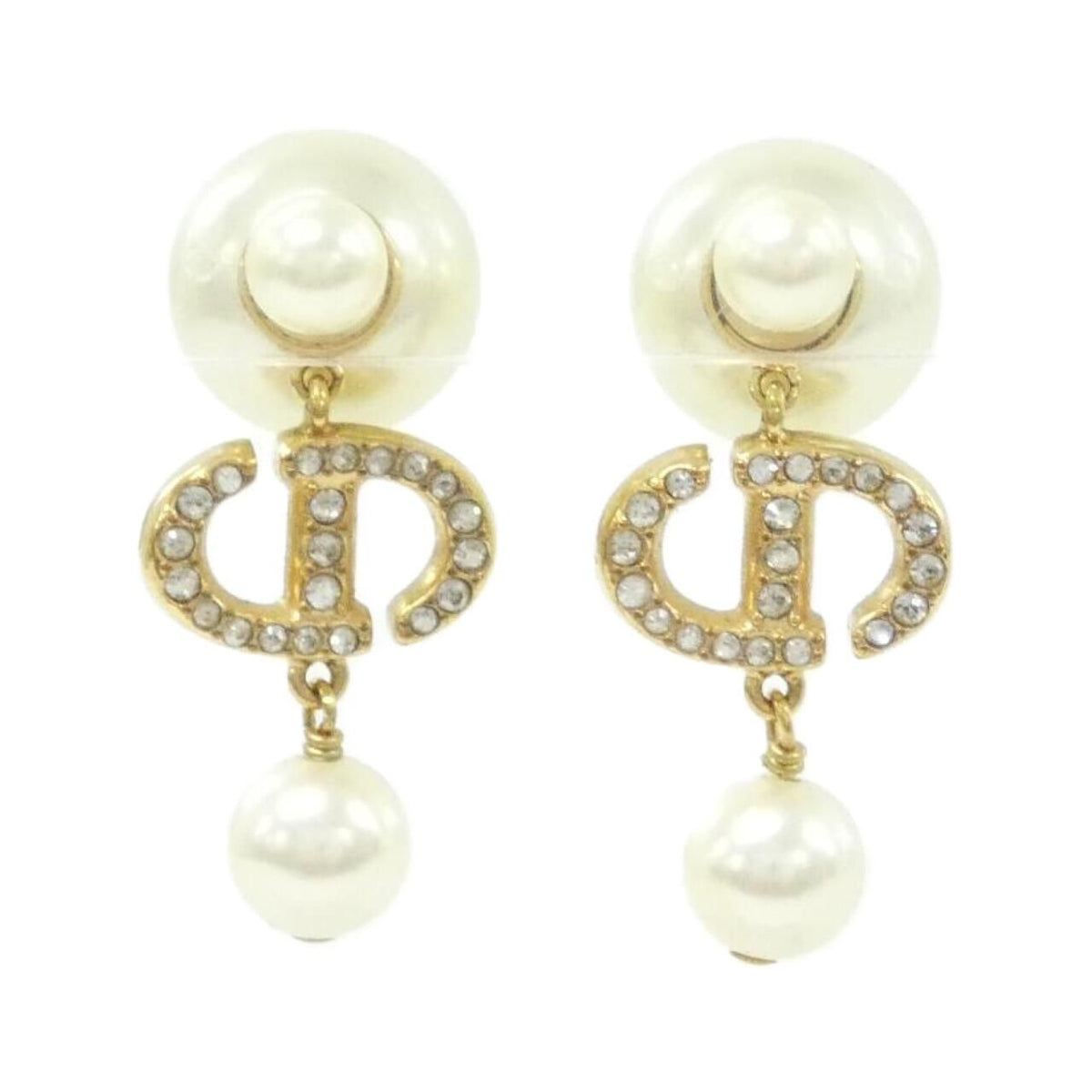 Dior Tribal Earrings Gold