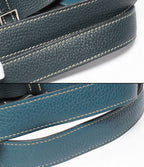 Hermes Handbag Silver Taurillon Clemence Picotin Lock Casaque 18 PM — view 6