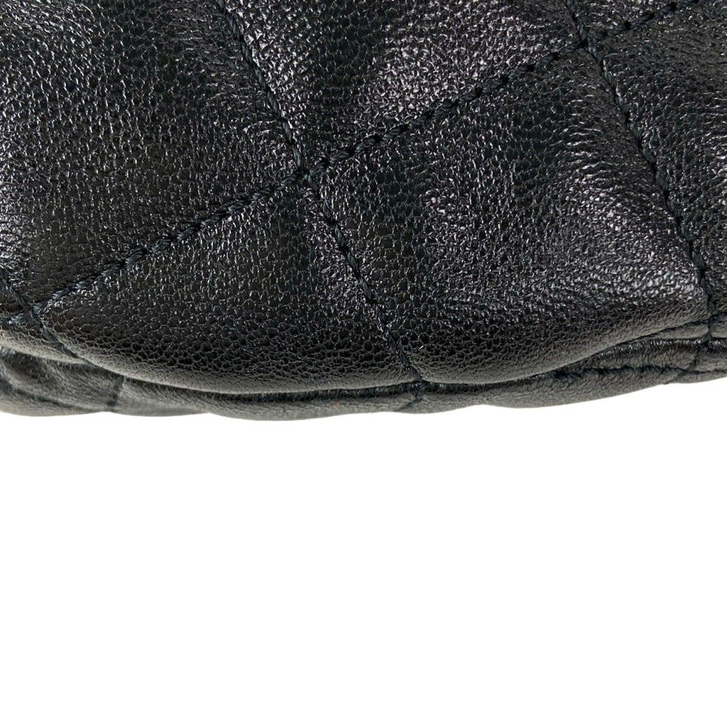 Saint Laurent Paris Handbag Icare Hobo Black Quilted Leather — view 6