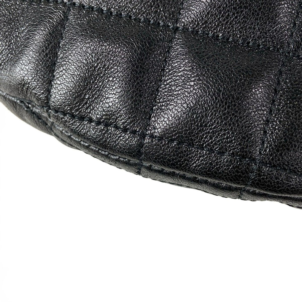 Saint Laurent Paris Handbag Icare Hobo Black Quilted Leather — view 7