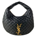 Saint Laurent Paris Handbag Icare Hobo Black Quilted Leather