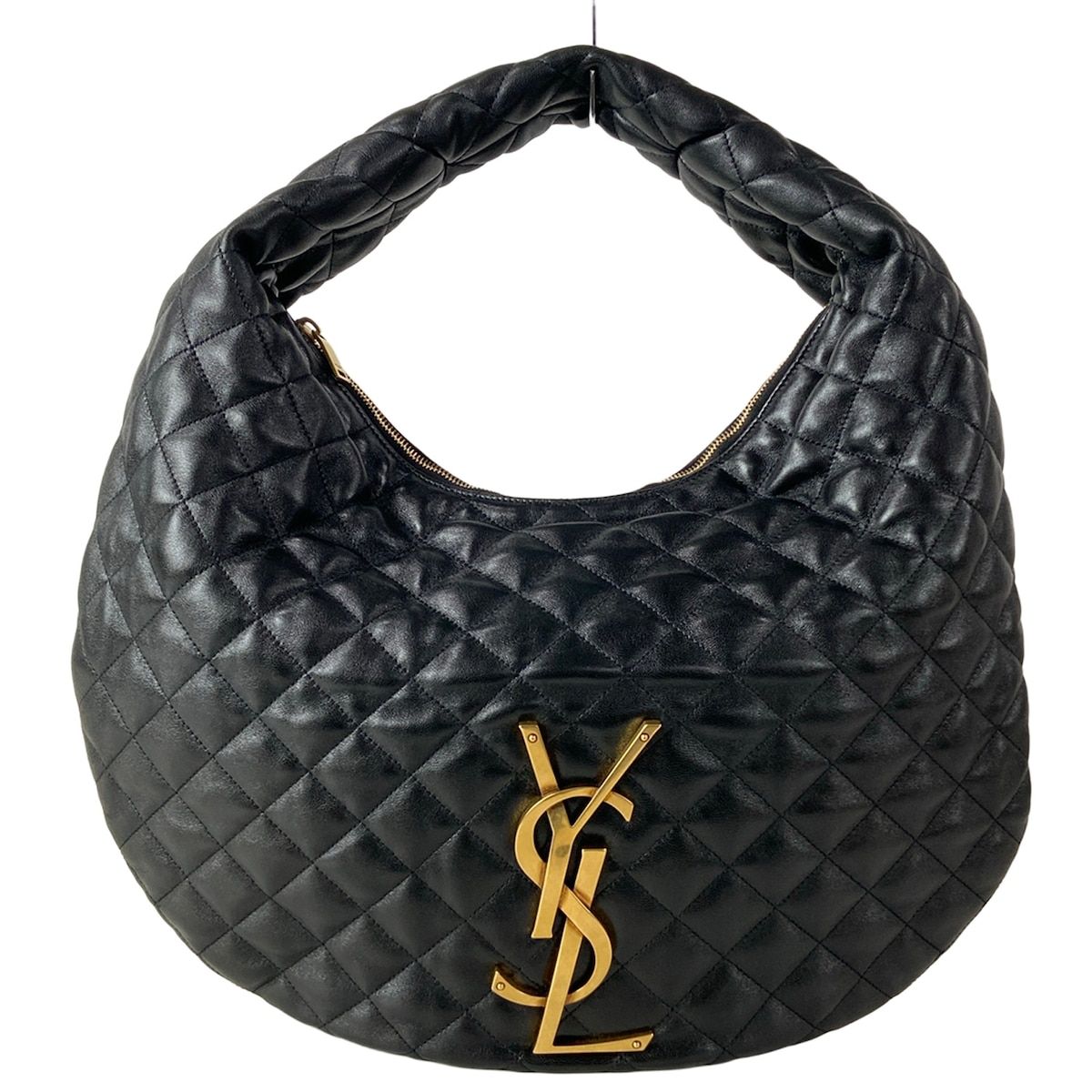 Saint Laurent Paris Handbag Icare Hobo Black Quilted Leather
