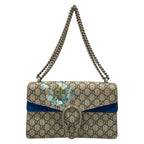 Gucci Shoulder Bag Dionysusgg Blooms Navy Ivory Chain